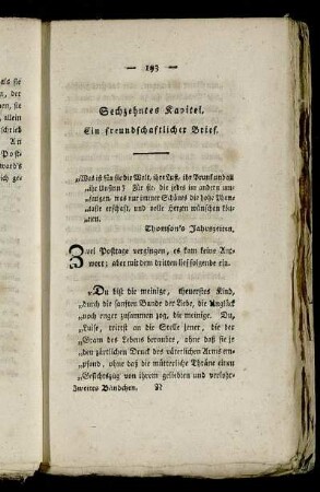 Sechzehntes Kapitel. Ein freundschaftlicher Brief.