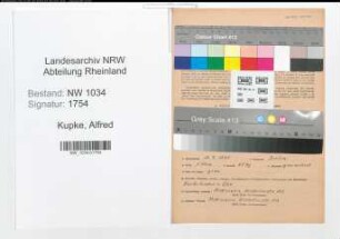 Entnazifizierung Alfred Kupke , geb. 16.04.1895 (Oberst)