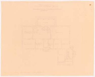 Herrenhaus Hohenborn bei Kassel Umbau: Grundriss EG Vorschlag 3 mit Wirtschaftsflügel 1:100