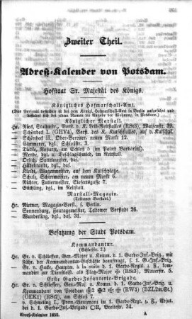 Hofstaat Sr. Majestät des Königs