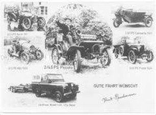 Collage aus mehreren Oldtimern