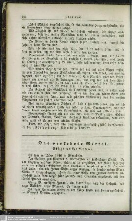 Das verkehrte Mittel - Skizze