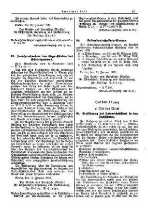 Kulturbautechnikerprüfungen : [Erziehung] ; [Für Preußen] ; [Amtliche Erlasse] ; [Amtlicher Teil]
