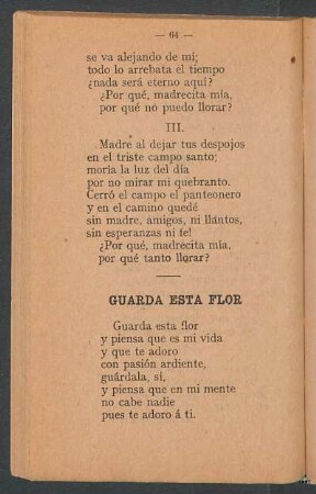 Guarda esta flor