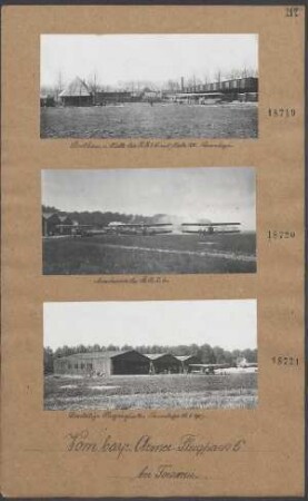 Dreiteilige Flugzeughalle - Neuanlage