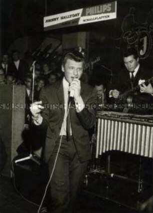 Auftritt des französischen Sängers Johnny Hallyday
