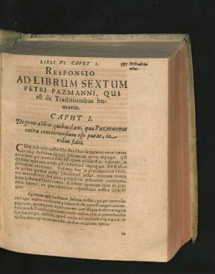 Responsio Ad Librum Sextum ... Qui est de Traditionibus humanis.