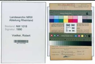 Entnazifizierung Robert Voelker , geb. 16.02.1895 (Metzger)