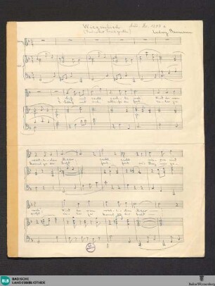 Wiegenlied - Mus. Hs. 1297a : V, pf; F
