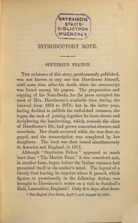 The complete Works of Nathaniel Hawthorne, with introductory Notes by George Parsons Lathrop and illustrated with Etchings by Blum ... : In 24 Volumes, 22