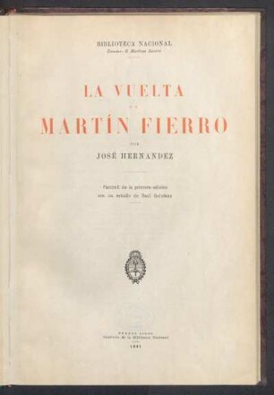 La vuelta de Martín Fierro