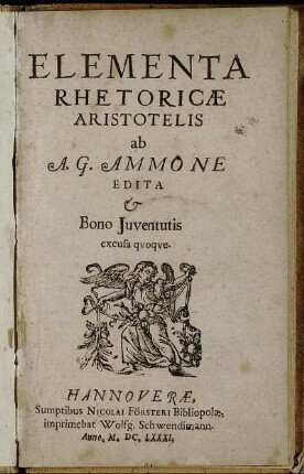 Elementa Rhetoricae Aristotelis