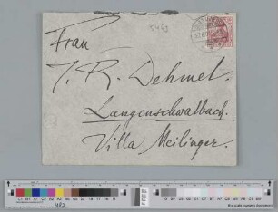 Briefumschlag an Ida Dehmel