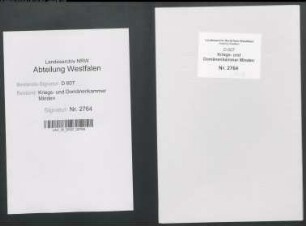 Untersuchung und Einrichtung des Forstwesens im Mindischen