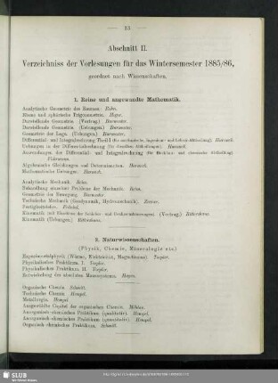 1. Reine und angewandte Mathematik