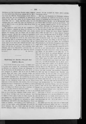 Auflösung des Schiller-Comité oder Schiller-Verein.
