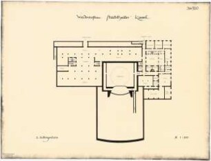 Staatstheater Kassel: Grundriss 2. UG 1:200