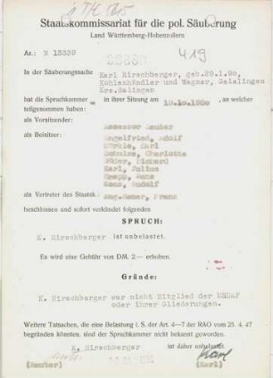 Hirschberger, Karl