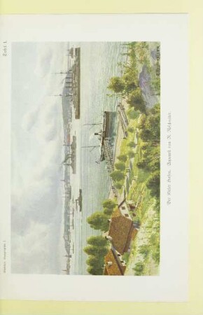Der Kieler Hafen. Aquarell von R. Reschreiter