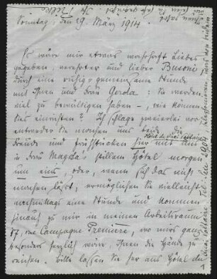Brief an Ferruccio Busoni : 29.03.1914