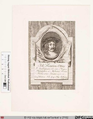 Bildnis Johann Heinrich Ott(e) (lat. Ottius) (III)