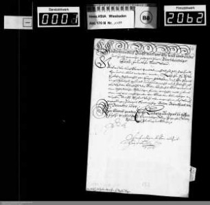 Weihnachts- und Neujahrsschreibern 1688/1689