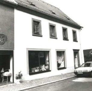 Colditz, Töpfergasse 28. Wohnhaus mit Laden (A. 19. Jh.). Straßenansicht