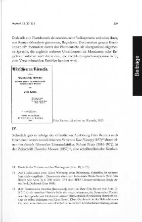 Fritz Reuter: Läuschen und Riemels, 1853