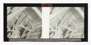 Eickhoff-Kerbmaschine im Aufhauen, 55 Grad