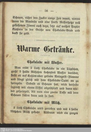 Warme Getränke