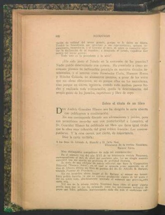 Sobre el título de un libro