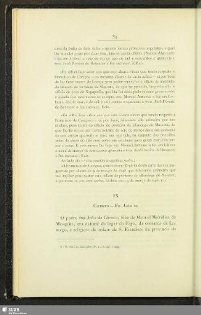 IX. Christo-Fr. Joao De