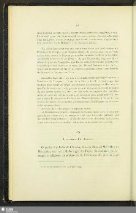 IX. Christo-Fr. Joao De