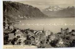 Blick auf Montreux und den Dent du Midi