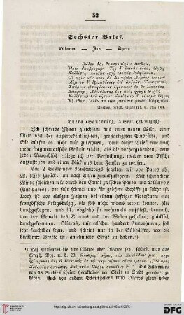 Sechster Brief: Oliaros - Ios - Thera