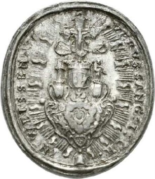 Zinnabschlag einer Medaille der Prämonstratenserabtei Weißenau, nach 1709