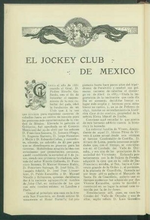 El Jockey Club de México