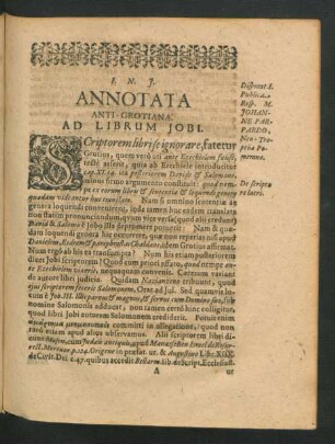 Annotata Anti-Grotiana.