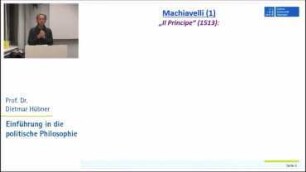 Politische Philosophie 5: Neuzeit - Machiavelli, Bodin, Grotius, Pufendorf