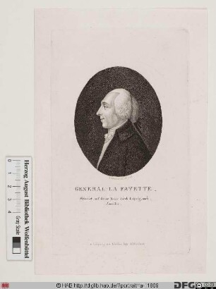 Bildnis Marie-Joseph-Paul-Roch-Yves-Gilbert du Motier, marquis de La Fayette