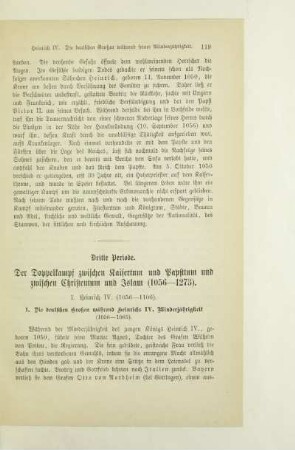 Dritte Periode. Der Doppelkampf zwischen Kaisertum und Papsttum und zwischen Christentum und Islam (1056-1273)