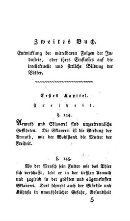 Erstes Kapitel. Freiheit.