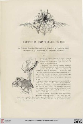 15: Expositon universelle de 1889 : la peinture française, l'aquarelle, la gouache, le pastel, le burin, l'eau-forte et lithographie à l'exposition décennale, [2]