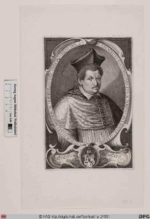 Bildnis Johann Gottfried I. (von Aschhausen), 1609-22 Fürstbischof von Bamberg u. 1617-22 von Würzburg
