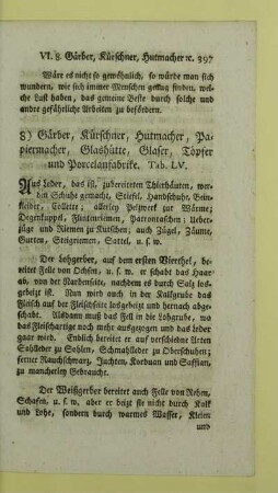 8) Gärber, Kürschner, Hutmacher, Papiermacher, Glashütte, Glaser, Töpfer und Porcelanfabrike