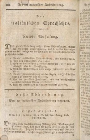 Der italiänischen Sprachlehre. Zweyte Abtheilung.