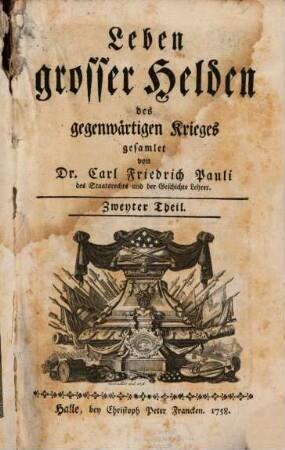 Leben grosser Helden des gegenwärtigen Krieges, 2