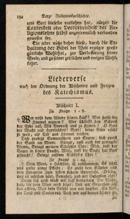 194-210, Liederverse