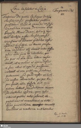 Litera Consulatus in Lutzin ex Fragmentis No. 80.