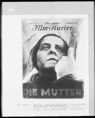 Illustrierter Film-Kurier zu "Die Mutter", Nr. 601, 9. Jahrgang